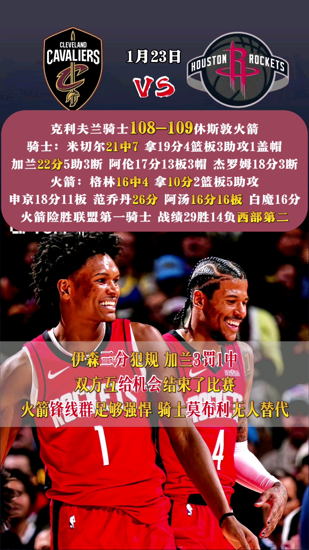 面对火箭，火箭上演遗憾一战的简单介绍